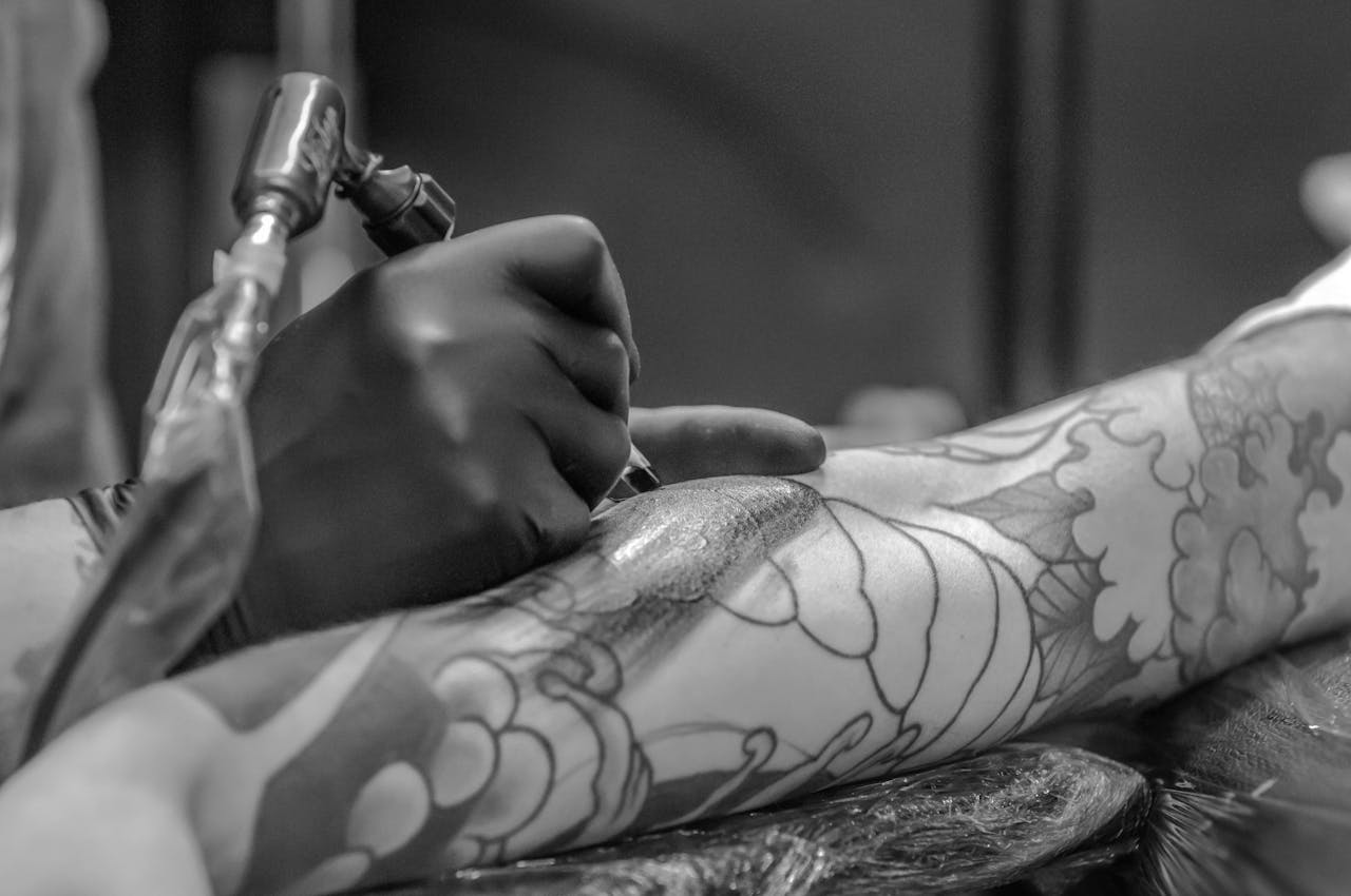 Blackwork tattoo by Reese